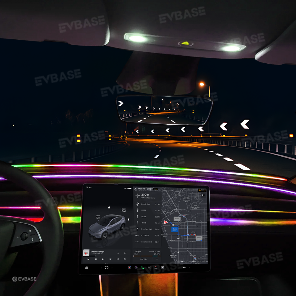 Model Y Juniper Ambient Lighting Kit for Tesla Interior Streamer LED S ...