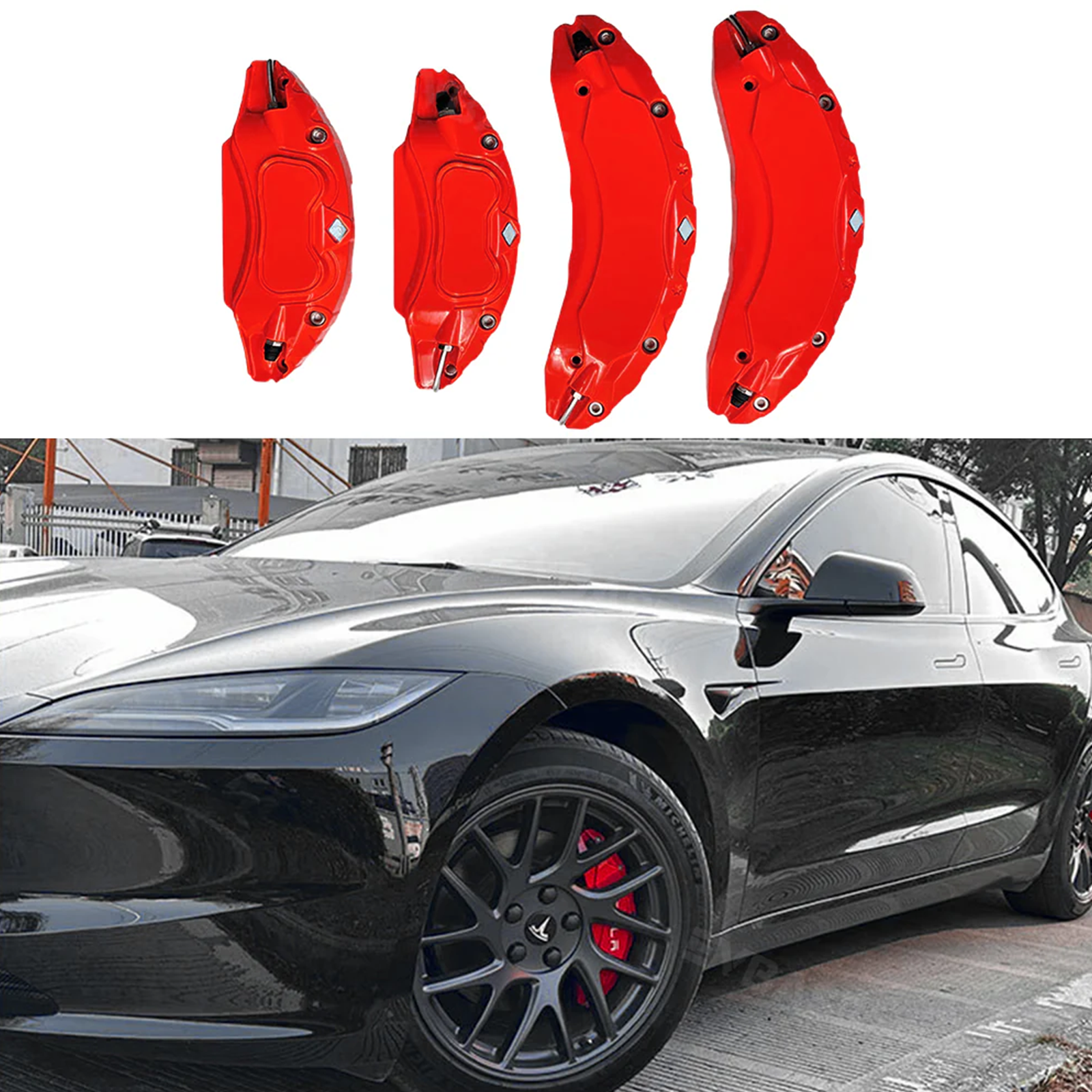 Model 3 Y Brake Caliper Cover Caliper Protector 18/19/20 Inch Wheel 4PCS For Tesla
