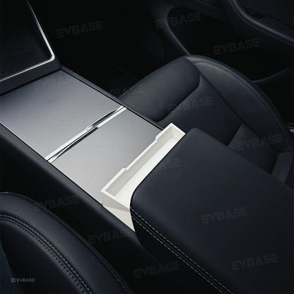 Model Y Juniper Center Console Organizer Tray Silicone Armrest Sunglasses & Card Storage Box for Tesla