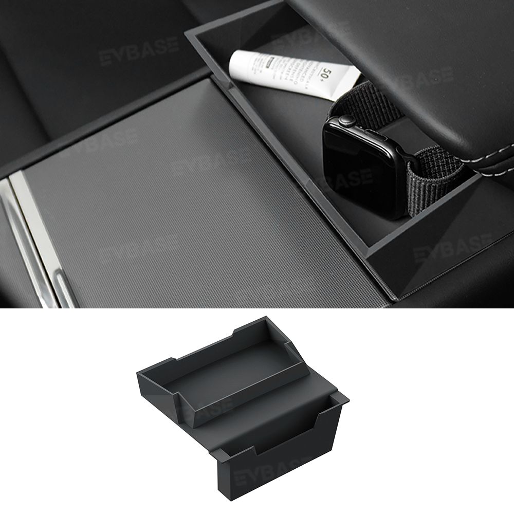 Model Y Juniper Center Console Organizer Tray Silicone Armrest Sunglasses & Card Storage Box for Tesla