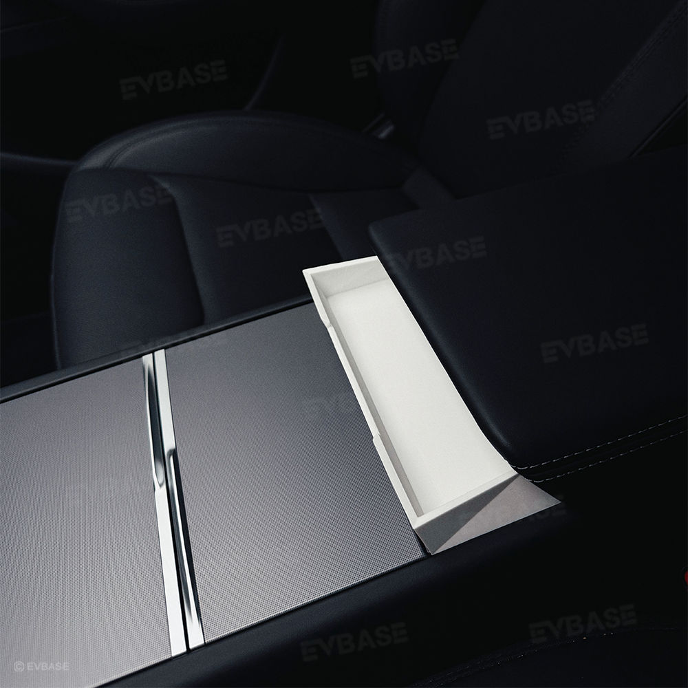 Model Y Juniper Center Console Organizer Tray Silicone Armrest Sunglasses & Card Storage Box for Tesla