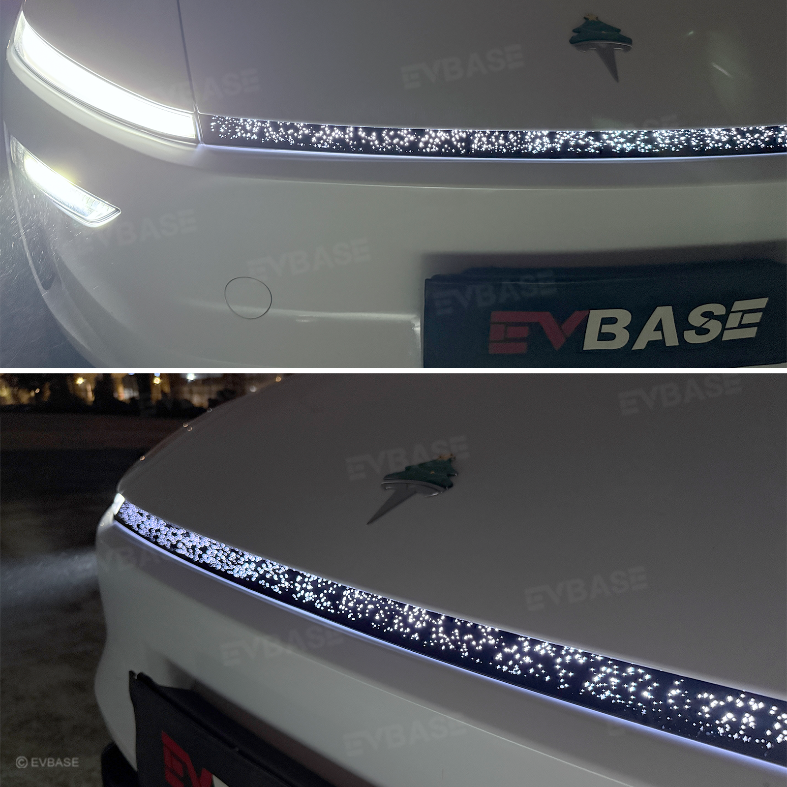 Model Y Juniper Daytime Running Light Cover with Starry Galaxy Effect for Tesla