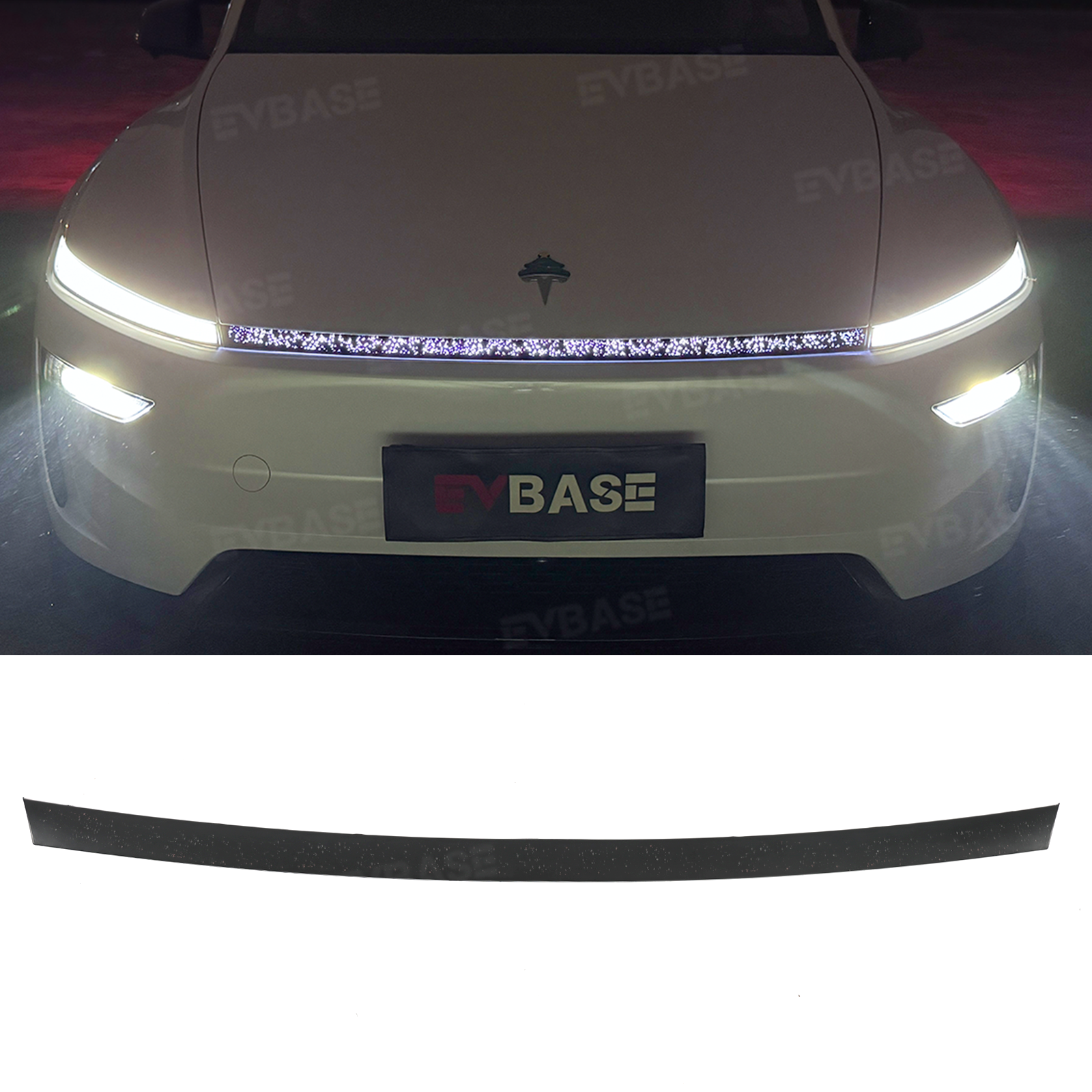 Model Y Juniper Daytime Running Light Cover with Starry Galaxy Effect for Tesla