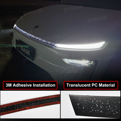 Model Y Juniper Daytime Running Light Cover with Starry Galaxy Effect for Tesla