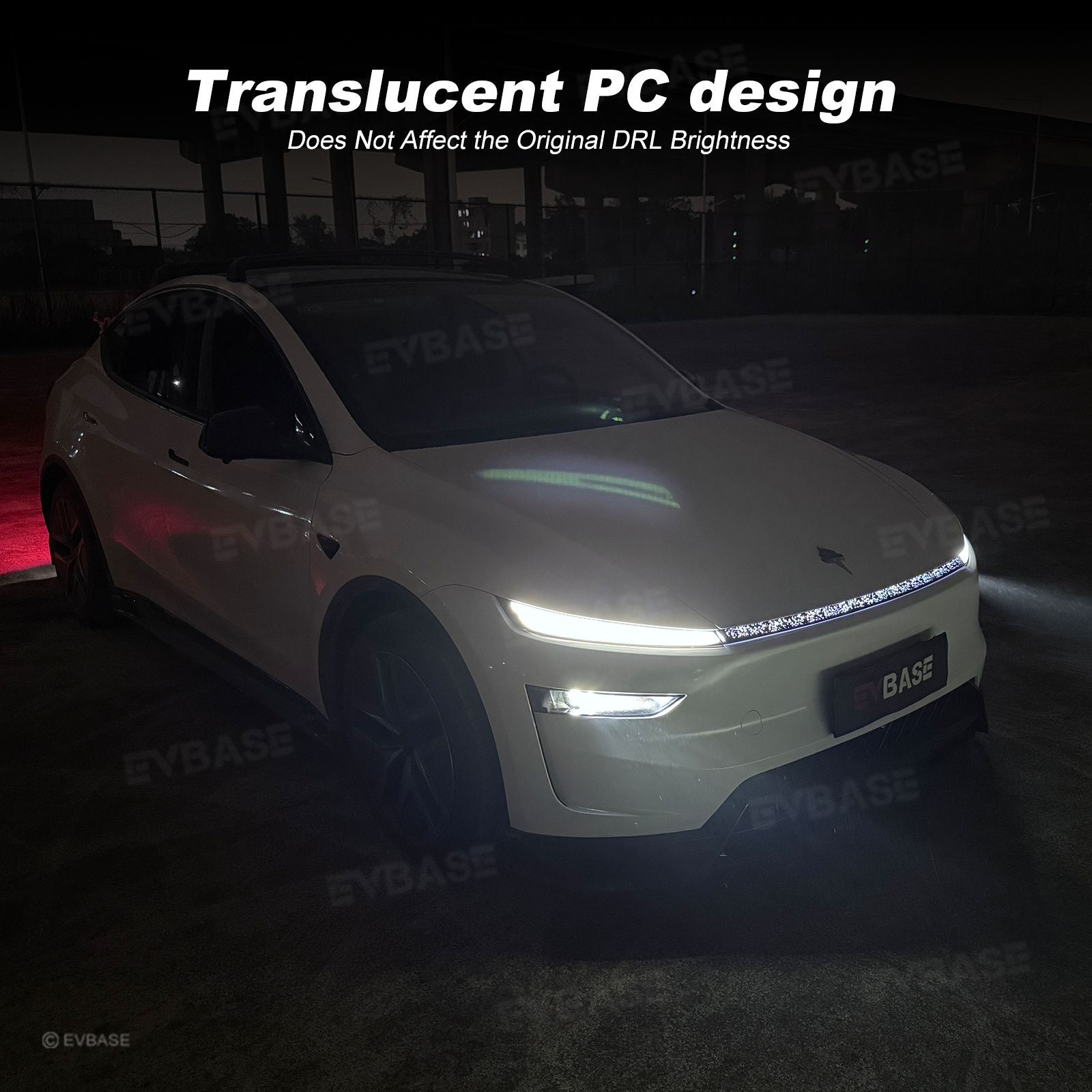 Model Y Juniper Daytime Running Light Cover with Starry Galaxy Effect for Tesla