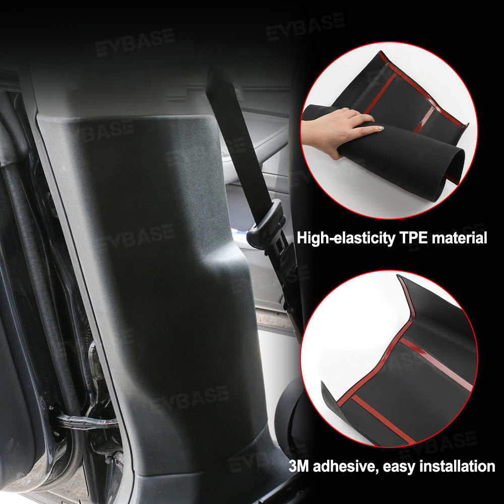 Model Y Juniper Door Frame B-Pillar Protectors TPE Anti-Scratch Interior Guards for Tesla