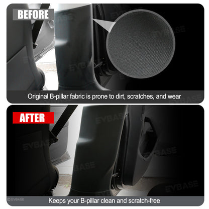 Model Y Juniper Door Frame B-Pillar Protectors TPE Anti-Scratch Interior Guards for Tesla