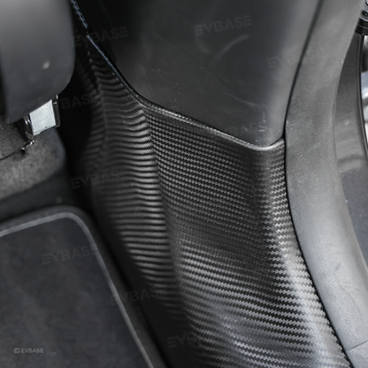 Model Y Juniper Door Sill Protector Pillar Cover ABS Anti-Kick Guard with Stainless Steel Logo