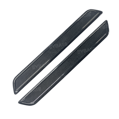 Model Y Juniper Door Sill Protector Real Carbon Fiber Scuff Plates Front Door Sill Cover for Tesla