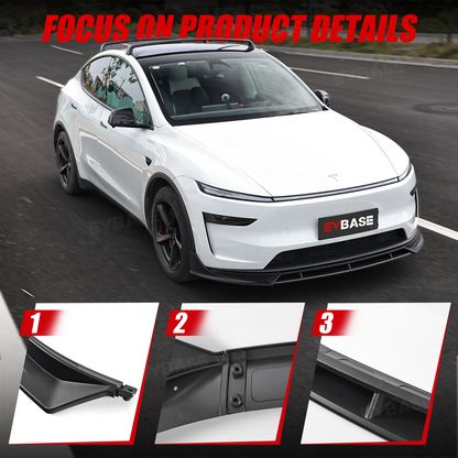 Model Y Juniper Fast Style Front Lip ABS Front Bumper Lip Splitter for Tesla