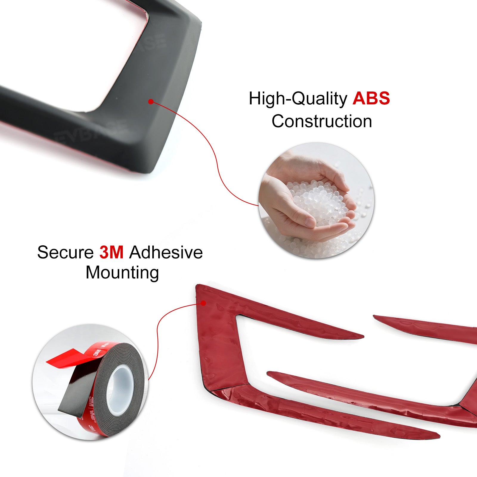 Model Y Juniper Fog Light Cover Sporty Style Fog Lamp Frame ABS Blade Trim for Tesla