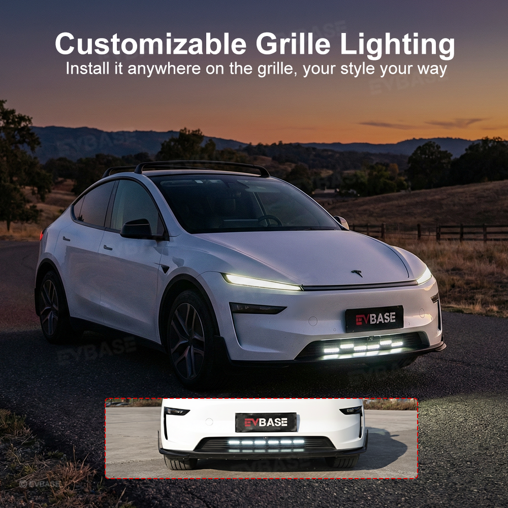 Model Y Juniper Front Bumper Grille LED Light Kit Factory Screen Contr ...