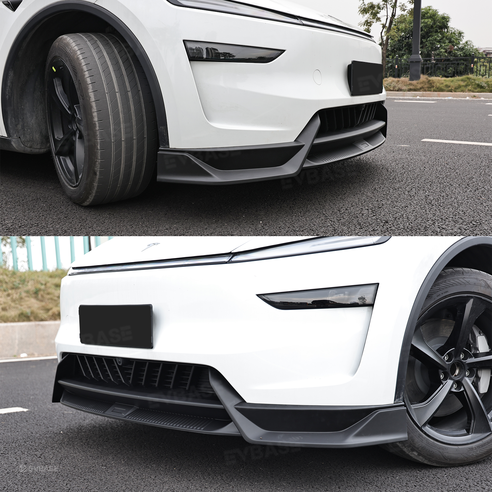 Model Y Juniper Front Bumper Lip Spoiler Fascia Splitter Sporty Style for Tesla Body Kit