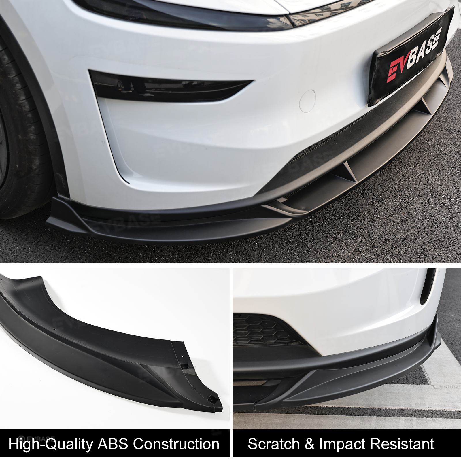 Model Y Juniper Front Lip ABS Bumper Lip Splitter with Fang-Style for Tesla