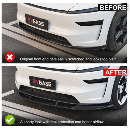 Model Y Juniper Front Lip ABS Bumper Lip Splitter with Fang-Style for Tesla