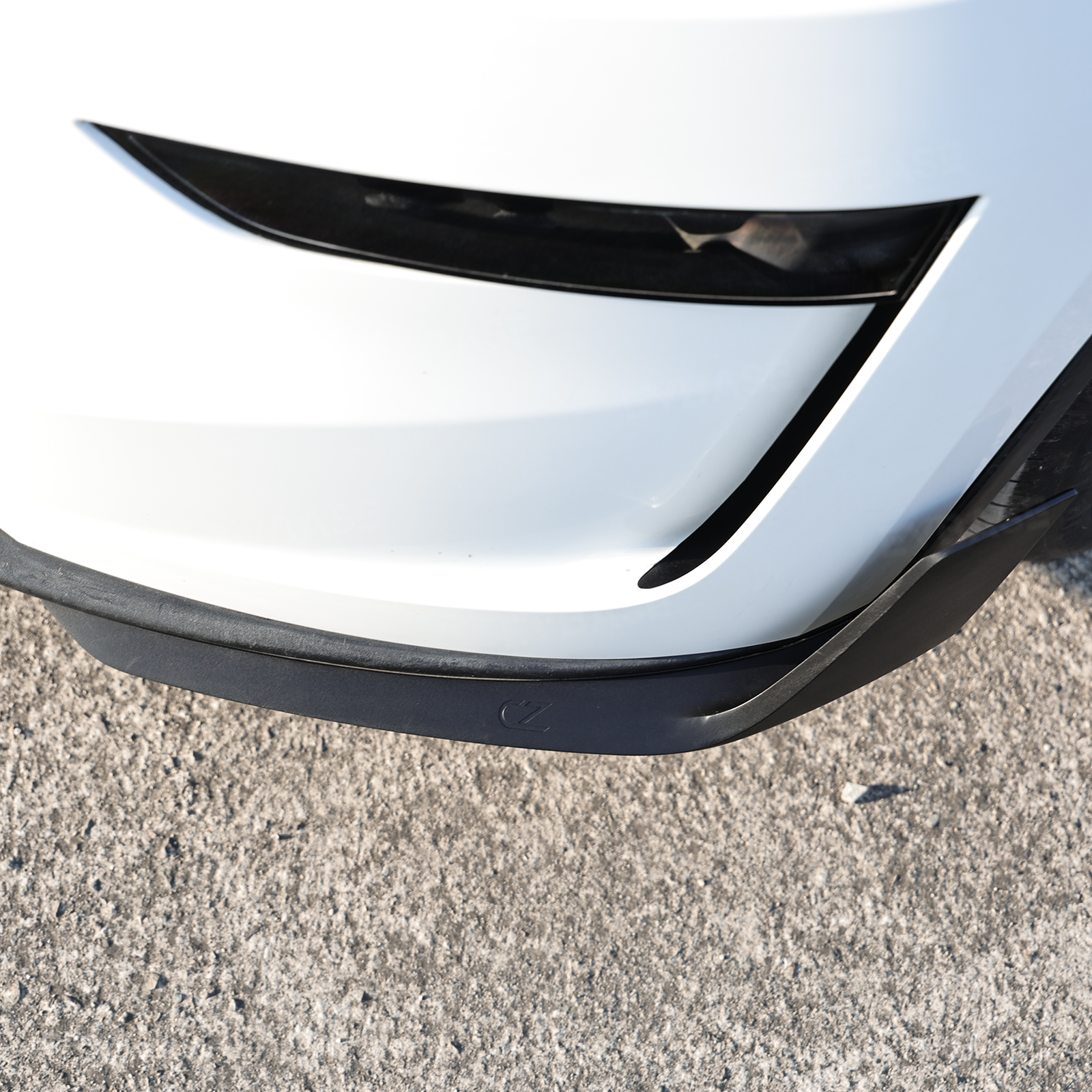 Model Y Juniper Front Lip Spoiler Whale Tail Style Front Bumper Corner Spoiler ABS Splitter for Tesla