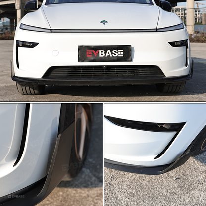 Model Y Juniper Front Lip Spoiler Whale Tail Style Front Bumper Corner Spoiler ABS Splitter for Tesla