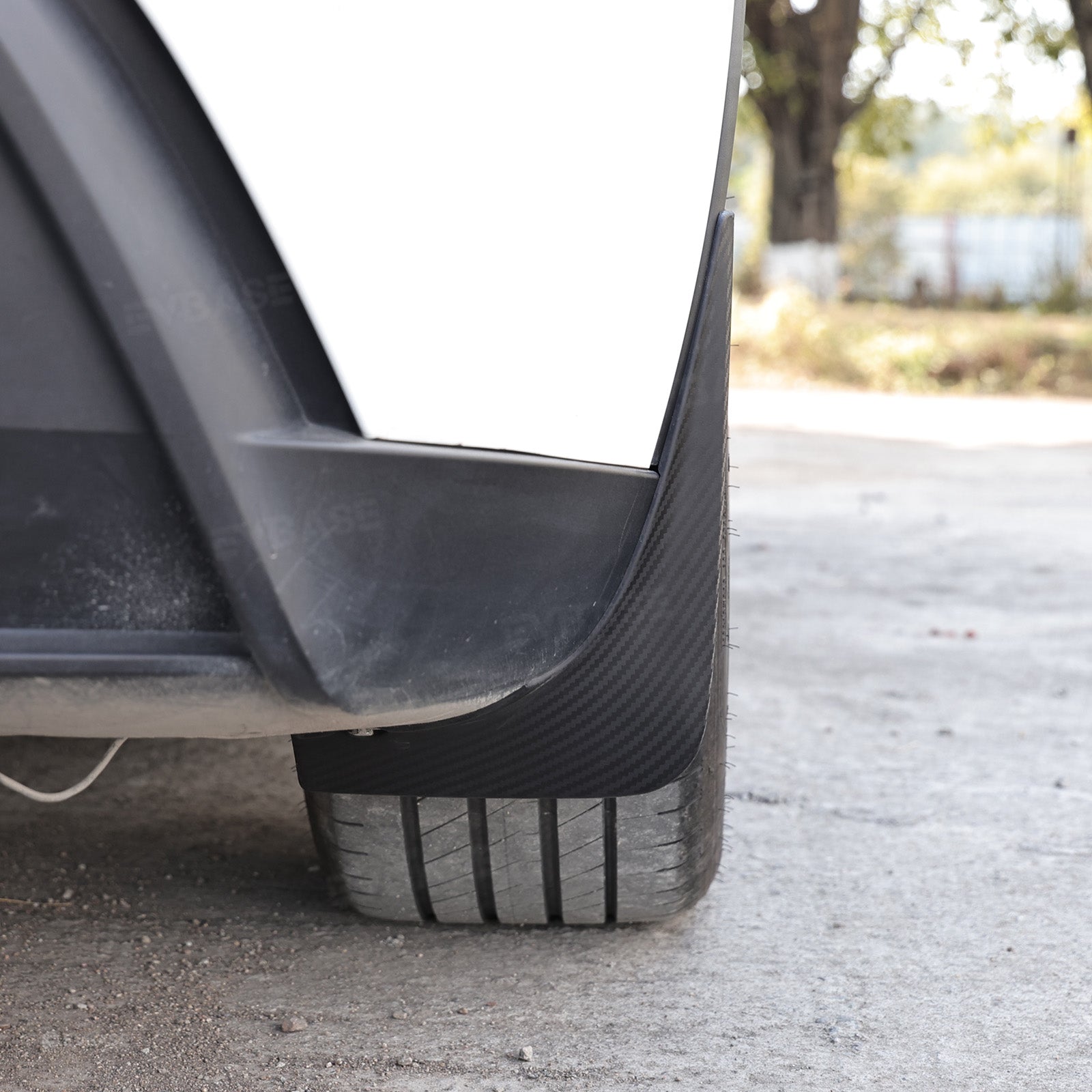 Model Y Juniper Mud Flaps ABS Splash Guards All-Weather No Drilling Fender Mudguards- Hydro Carbon Fiber Coated