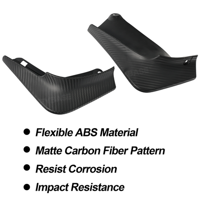 Model Y Juniper Mud Flaps ABS Splash Guards All-Weather No Drilling Fender Mudguards- Hydro Carbon Fiber Coated