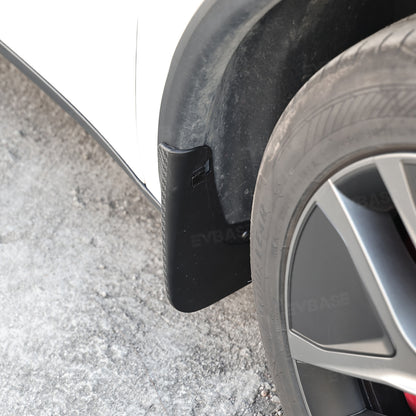 Model Y Juniper Mud Flaps ABS Splash Guards All-Weather No Drilling Fender Mudguards- Hydro Carbon Fiber Coated