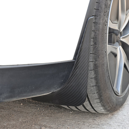 Model Y Juniper Mud Flaps ABS Splash Guards All-Weather No Drilling Fender Mudguards- Hydro Carbon Fiber Coated