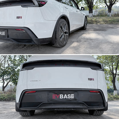 Model Y Juniper Mud Flaps ABS Splash Guards All-Weather No Drilling Fender Mudguards- Hydro Carbon Fiber Coated