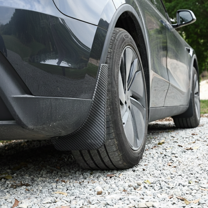 Model Y Juniper Mud Flaps ABS Splash Guards All-Weather No Drilling Fender Mudguards- Hydro Carbon Fiber Coated