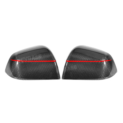 Model Y Juniper Real Carbon Fiber Side Mirror Covers Redline Performance Style Side Mirror Caps