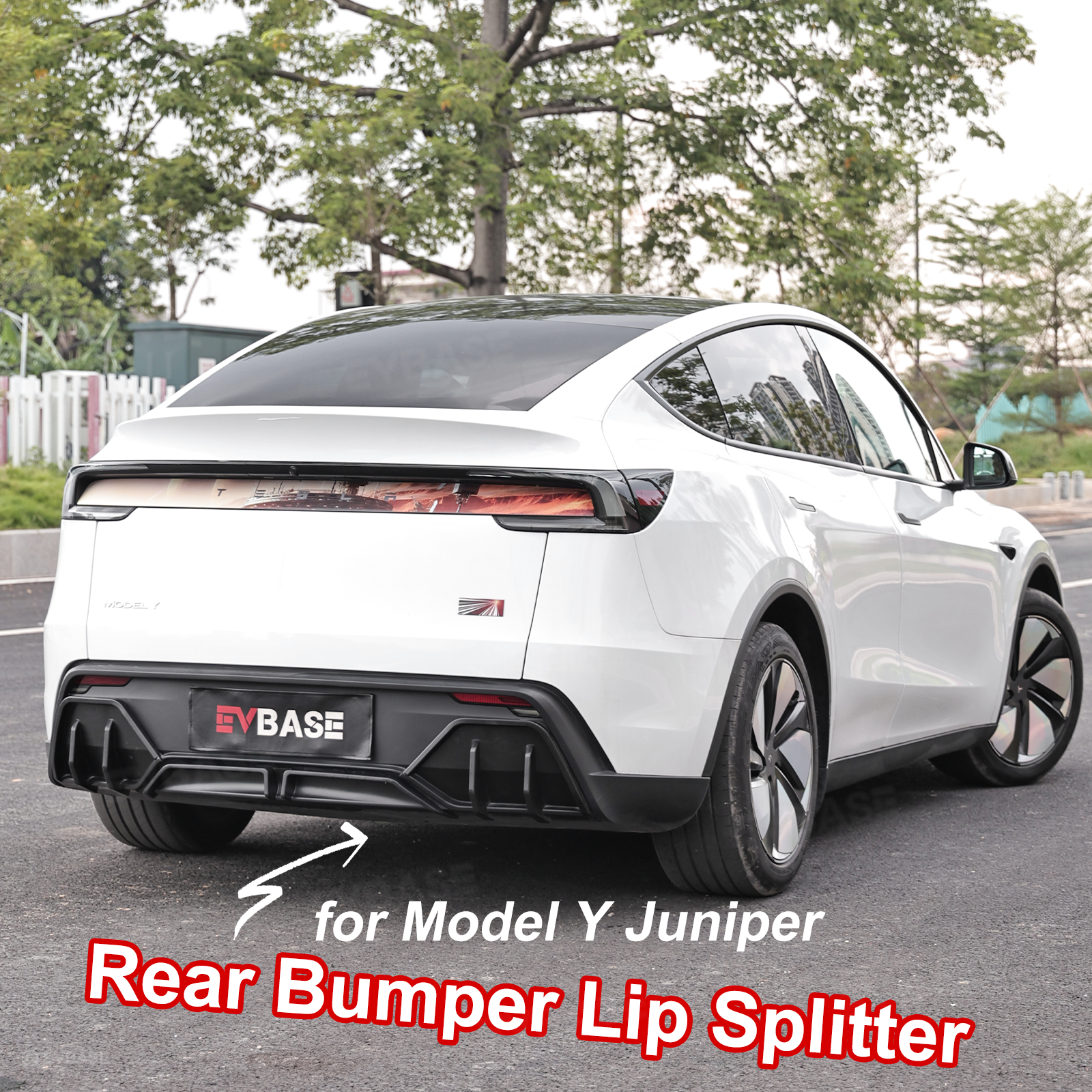 Model Y Juniper Rear Diffuser Loco Style Lower Bumper Lip ABS Body Kit for Tesla