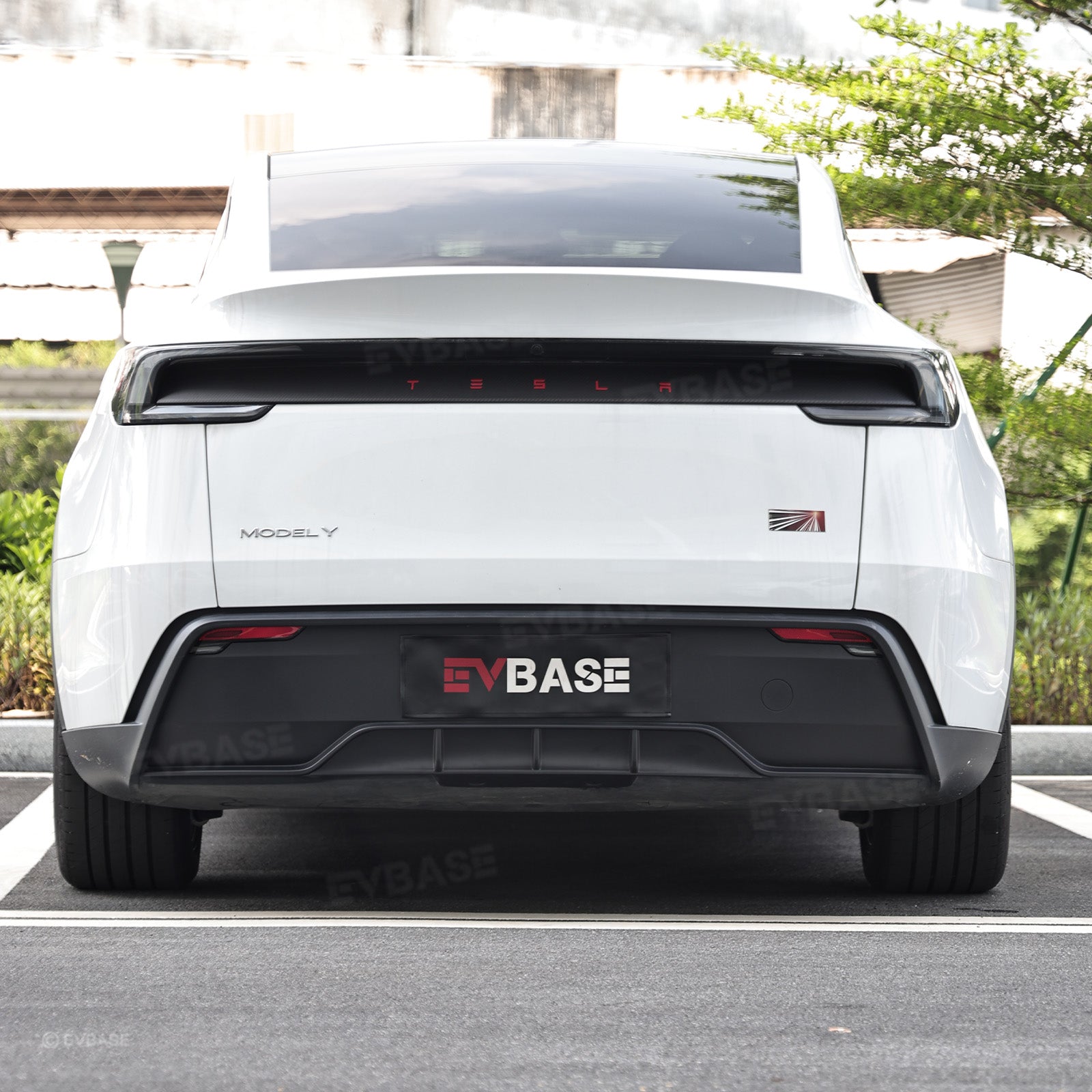 Model Y Juniper Rear Diffuser Rear Bumper Lip ABS Spoiler Trim for Tesla