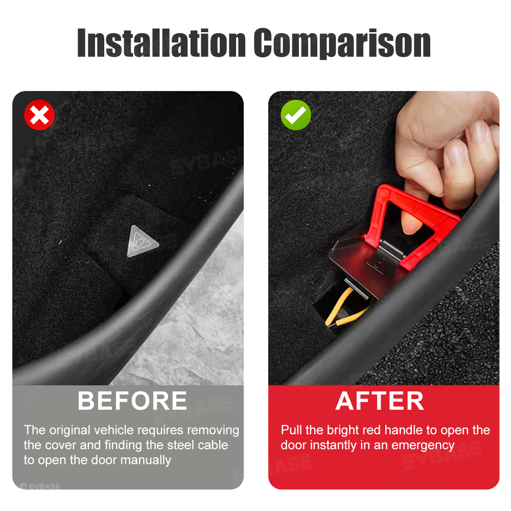 Model Y Juniper Rear Door Emergency Pull Handle for Tesla