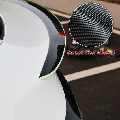 Model Y Juniper Rear Spoiler Tail Wing Real Carbon Fiber Performance Trunk Lip with Fluorescent Glow Edge