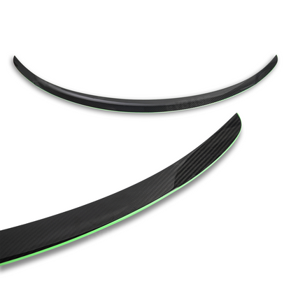 Model Y Juniper Rear Spoiler Tail Wing Real Carbon Fiber Performance Trunk Lip with Fluorescent Glow Edge