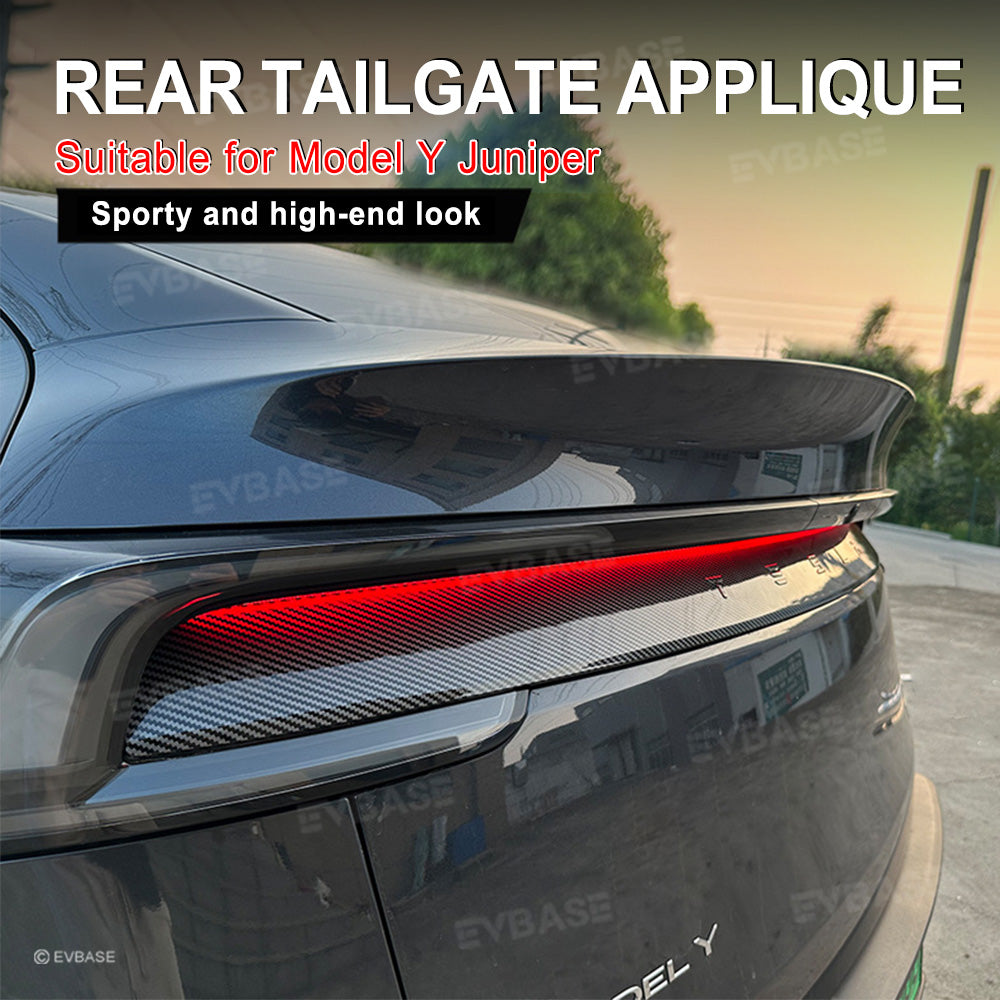 Model Y Juniper Rear Tailgate Applique ABS Trunk Tailgate Trim Overlay for Tesla