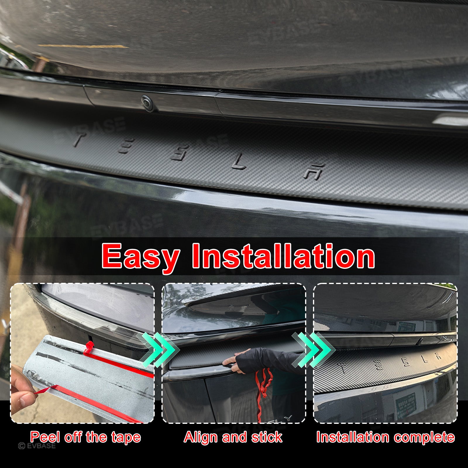 Model Y Juniper Rear Tailgate Applique ABS Trunk Tailgate Trim Overlay for Tesla