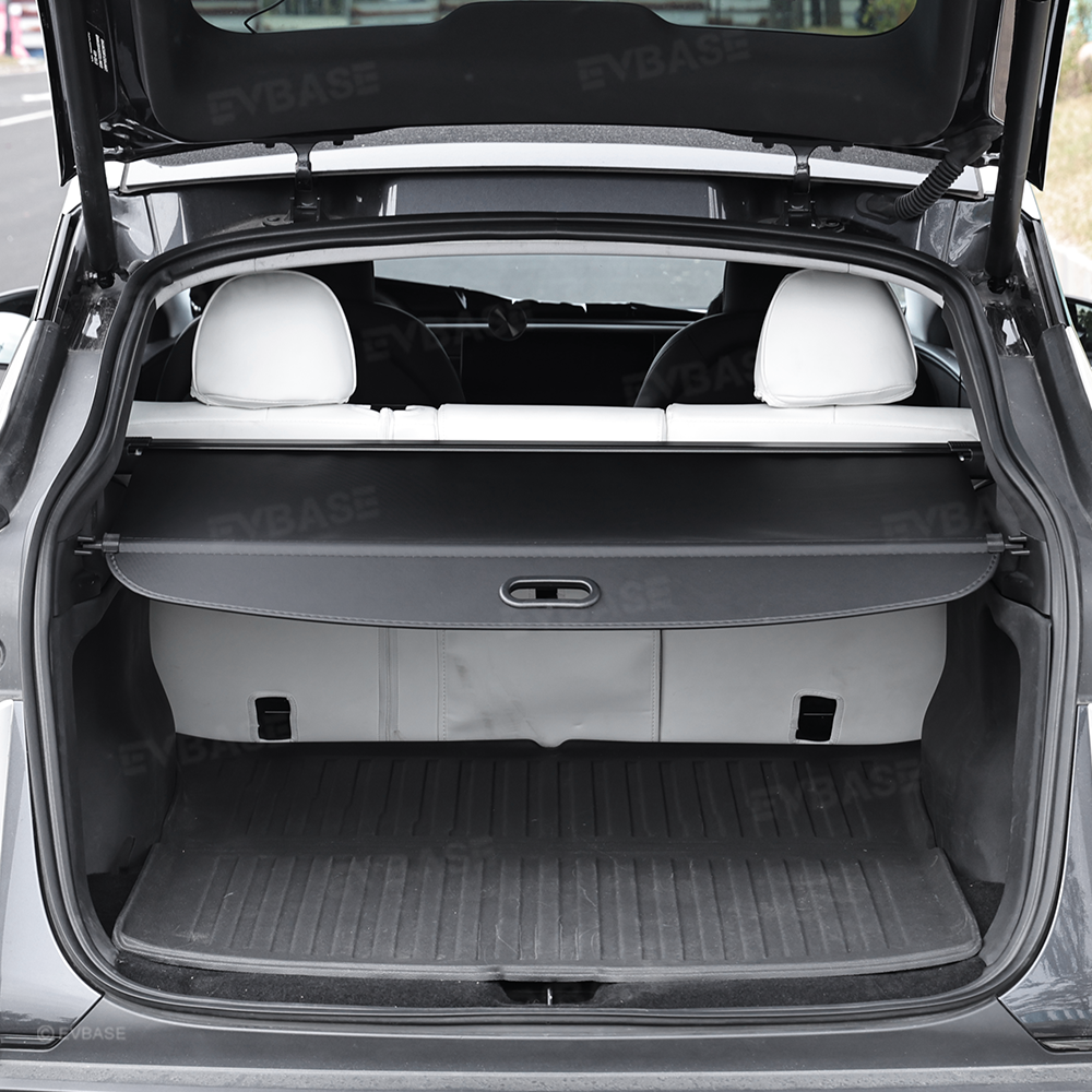 Model Y Juniper Rear Trunk Retractable Privacy Cargo Cover Waterproof Shield Shade