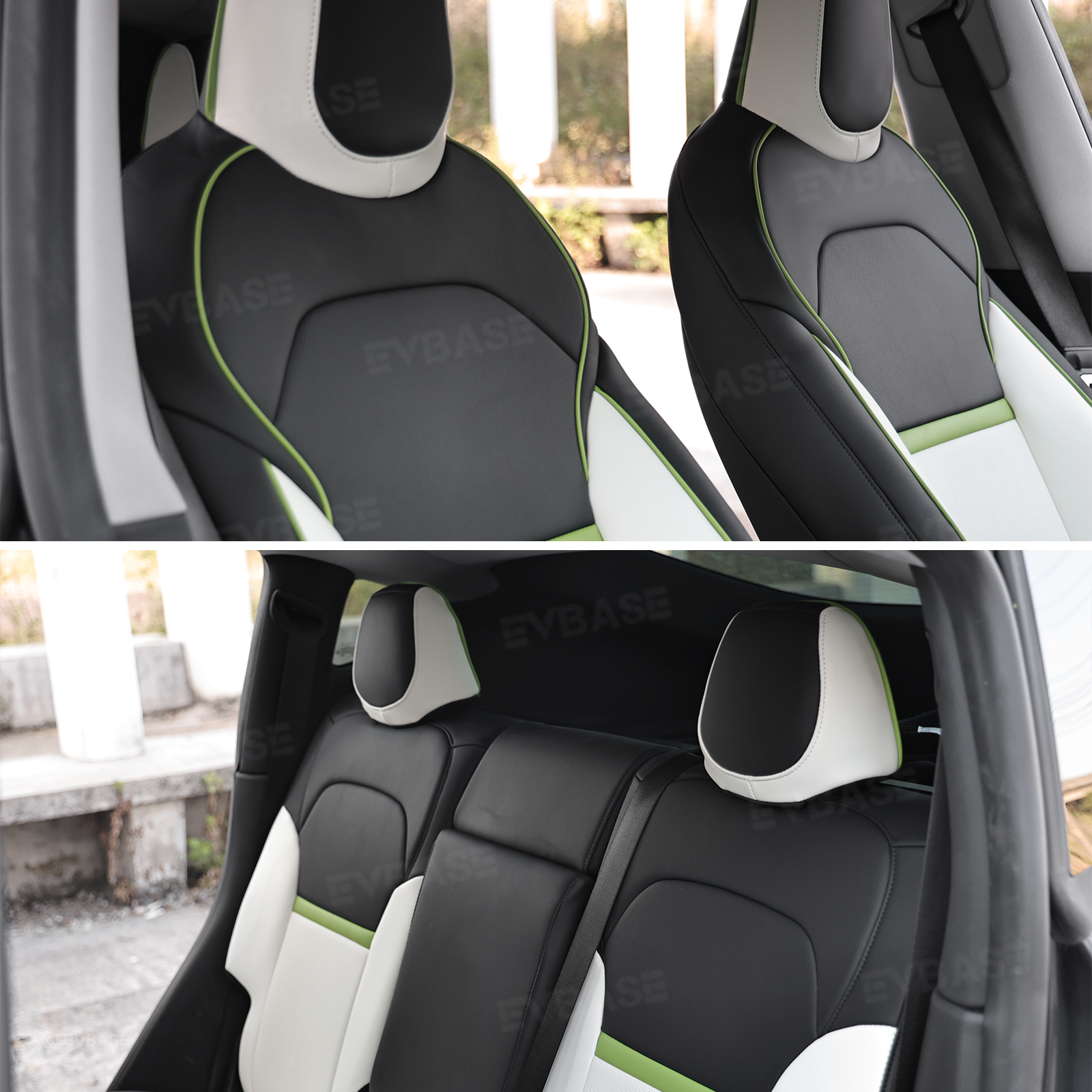 Model Y Juniper Seat Cover NAPPA Leather Seat Protector Airbag Compatible Cyber-inspired Design