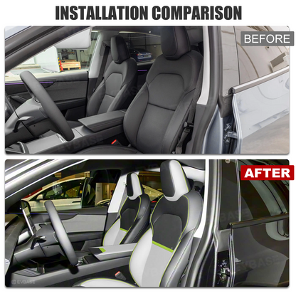 Model Y Juniper Seat Cover NAPPA Leather Seat Protector Airbag Compatible Cyber-inspired Design
