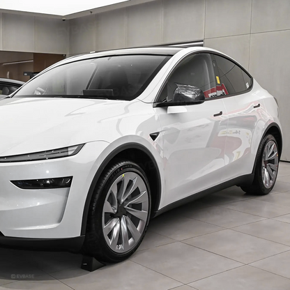 Model Y Juniper Side Mirror Cover Real Carbon Fiber Rearview Mirror Cap with Split-Line Racing-Inspired Design