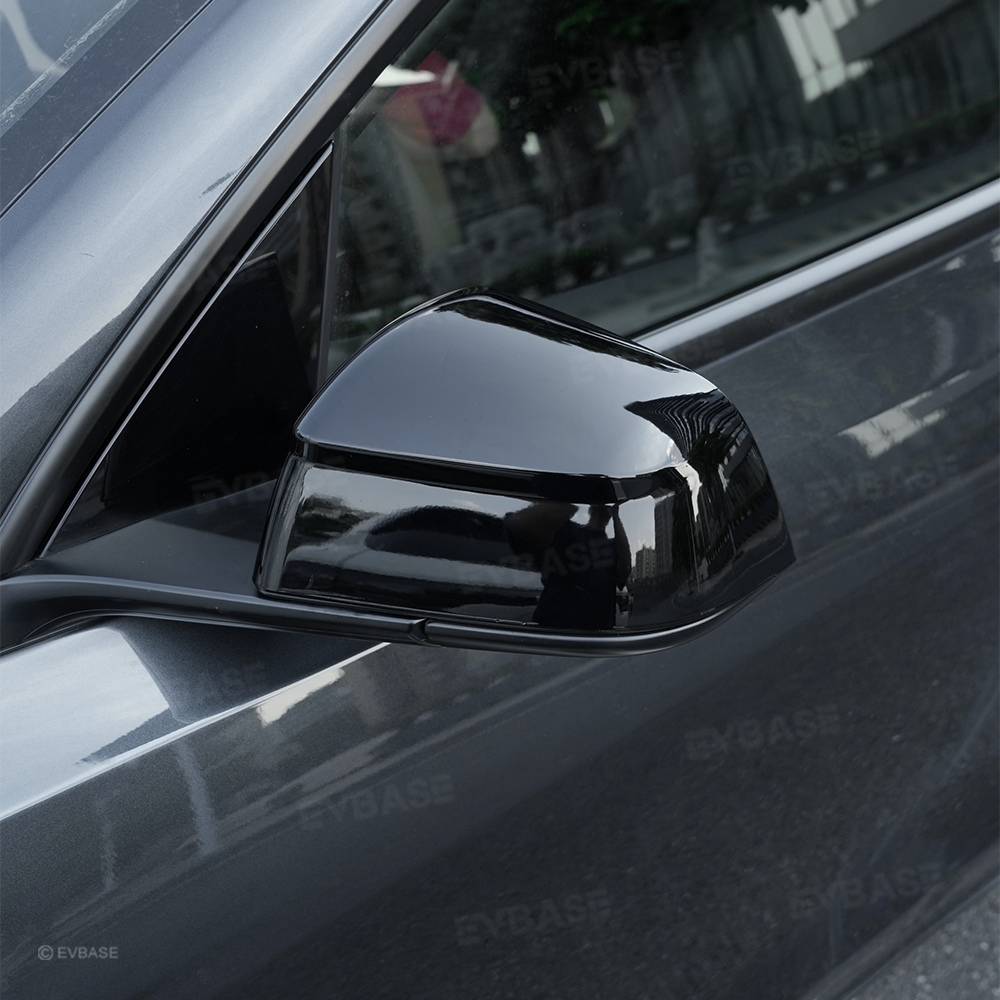 Model Y Juniper Side Mirror Cover Overlay Performance-Inspired Upgrade Rearview Mirror Cap Glossy Black
