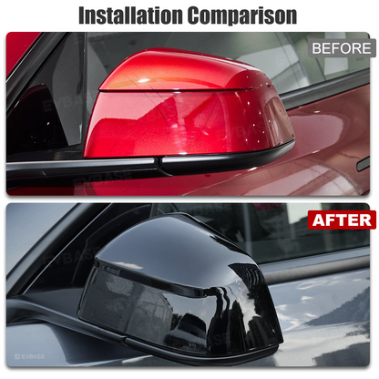 Model Y Juniper Side Mirror Cover Overlay Performance-Inspired Upgrade Rearview Mirror Cap Glossy Black