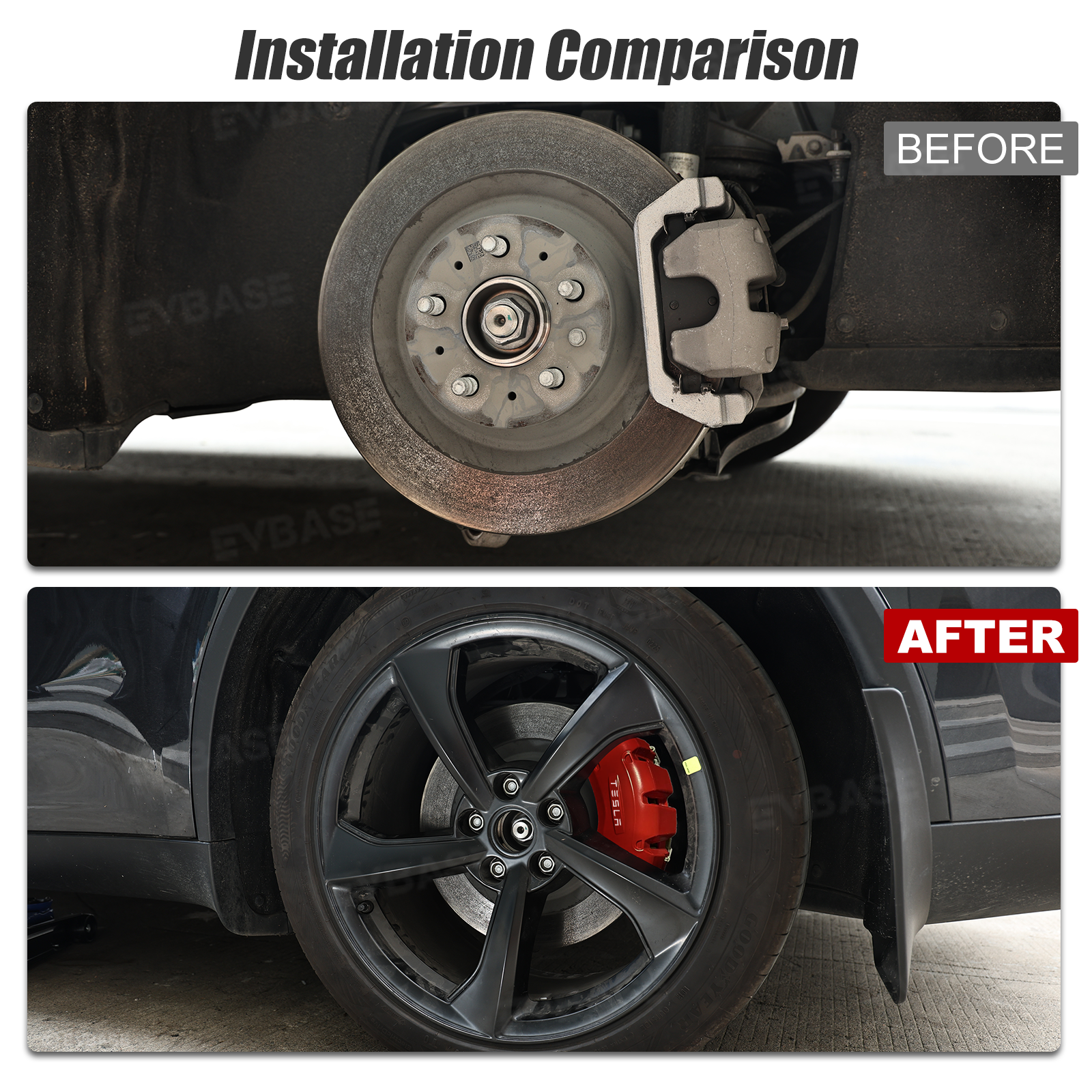 Model Y Juniper Silicone Brake Caliper Cover Protector Set Slip-On Fit & No Wheel Removal