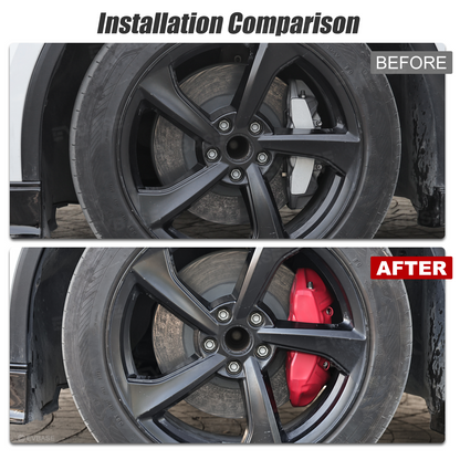 Model Y Juniper Silicone Brake Caliper Cover Protector Set Slip-On Fit & No Wheel Removal