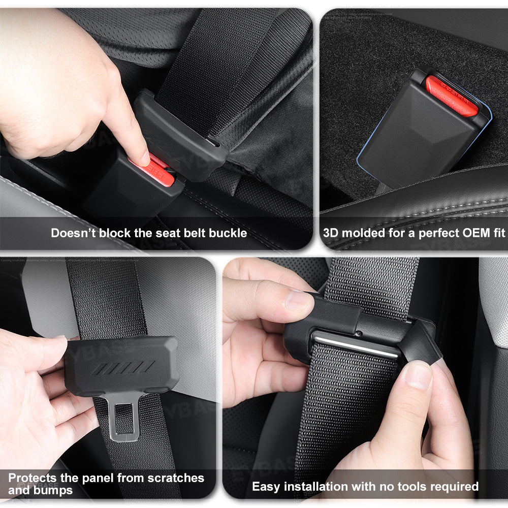Model Y Juniper Silicone Seat Belt Buckle Cover Buckle Protector Set Inspired by Cybertruck