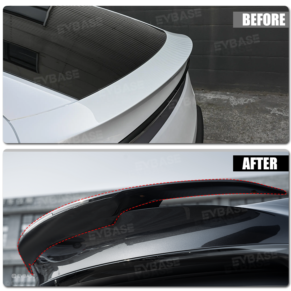 Model Y Juniper Spoiler Wing ABS Trunk Spoiler High Performance Style Rear Trunk Lip with Middle Brake Light