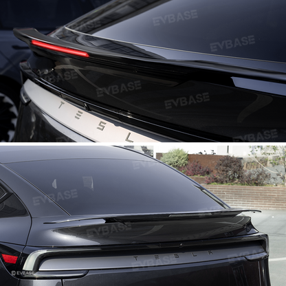 Model Y Juniper Spoiler Wing ABS Trunk Spoiler High Performance Style Rear Trunk Lip with Middle Brake Light