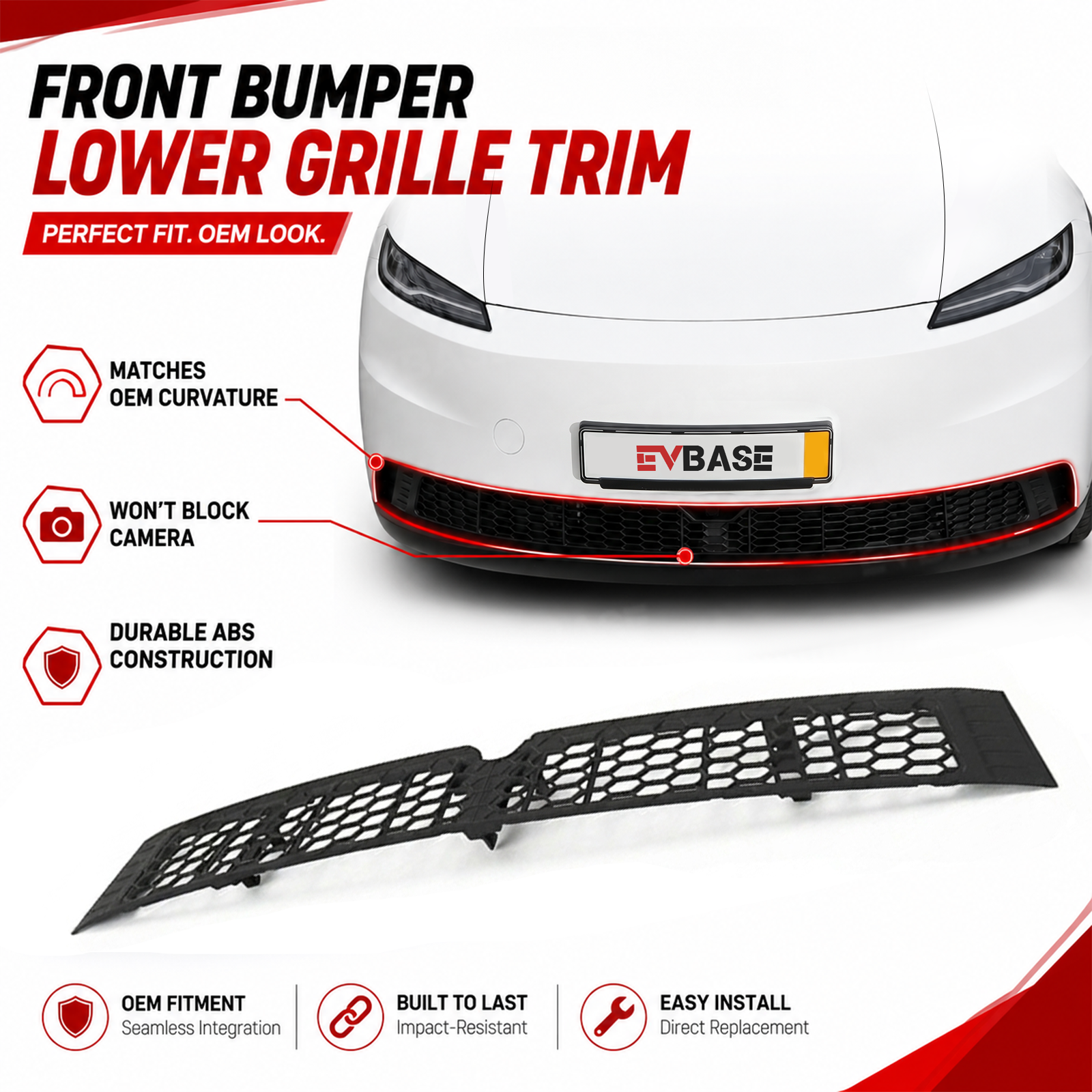 Model Y Juniper Standard Grille Mesh Insert Front Radiator Protector Mesh Grille Panel Bug & Debris Protector