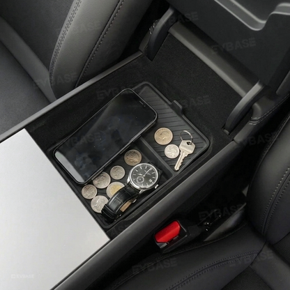 Model Y Juniper Standard Lower Armrest Organizer Silicone Storage Insert Tray