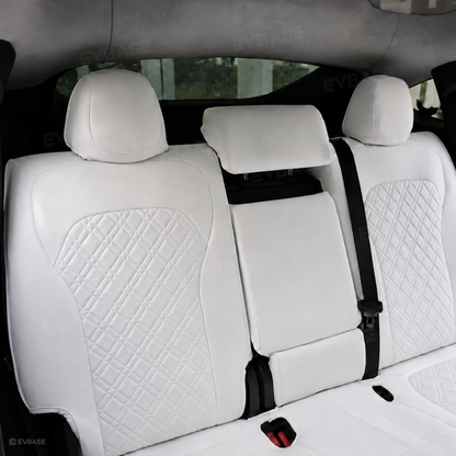 Model Y Juniper Seat Covers NAPPA Leather Seat Protector with Double-Stitched Diamond Quilting