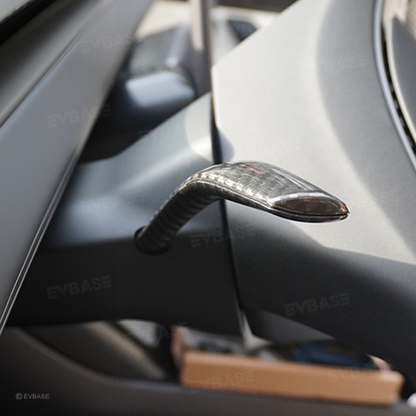 Model Y Juniper Carbon Fiber Turn Signal Stalk Trim Covers for Tesla